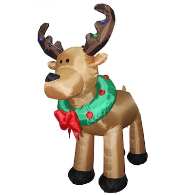 National Tree Company 8 ft. Inflatable Reindeer