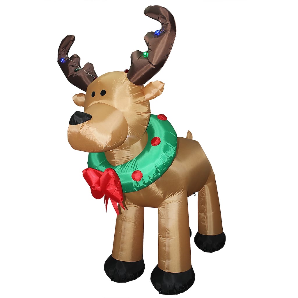 National Tree Company 8 ft. Inflatable Reindeer