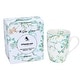 preview thumbnail 1 of 6, STP Goods Green Blossom Coffee Tea Bone China Mug in A Gift Box