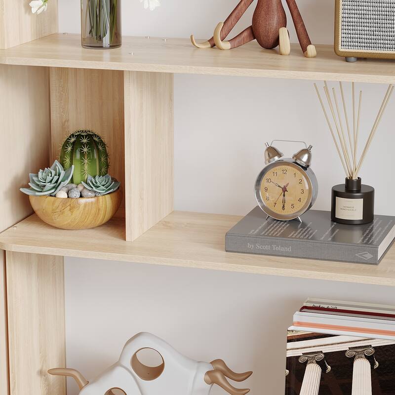 81.9"H Bookshelf Free Combination Shelf Creative Bookcase Bathroom