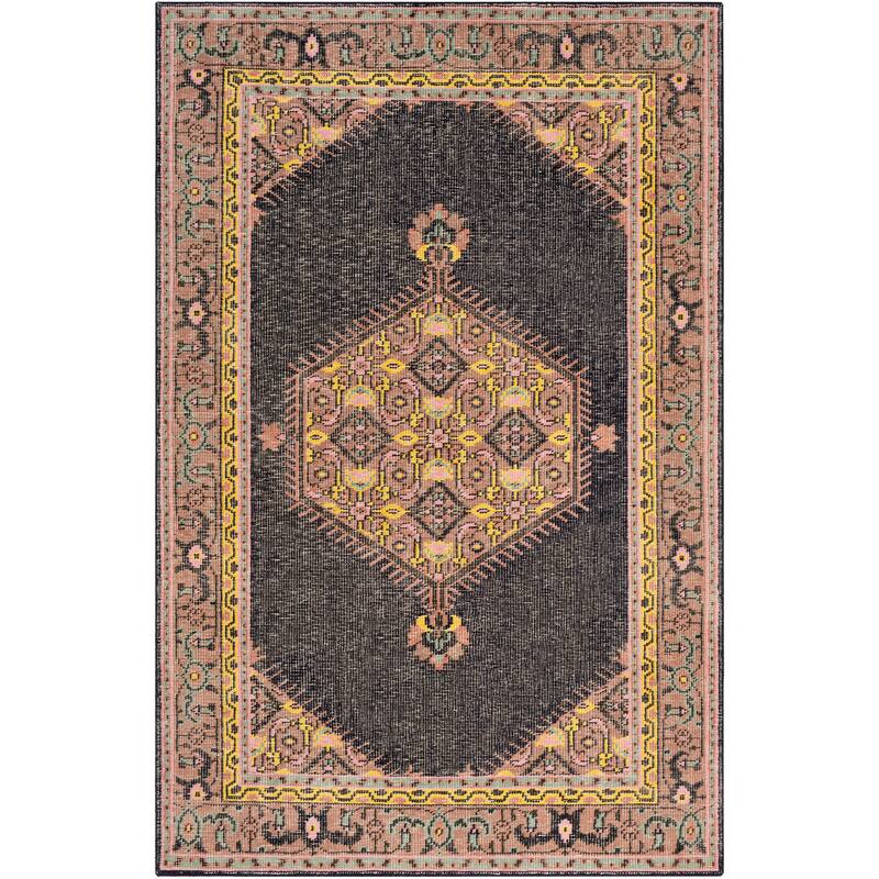 Hand-knotted Alford Boho Medallion Wool Area Rug