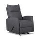 preview thumbnail 7 of 11, Fabric Rocker Recliner Chair Steel Glider Recliner Living Room Sofa