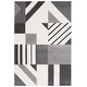 preview thumbnail 69 of 84, SAFAVIEH Hollywood Tatianna Mid-Century Modern Abstract Rug 4' x 6' - Ivory/Grey - Rectangle