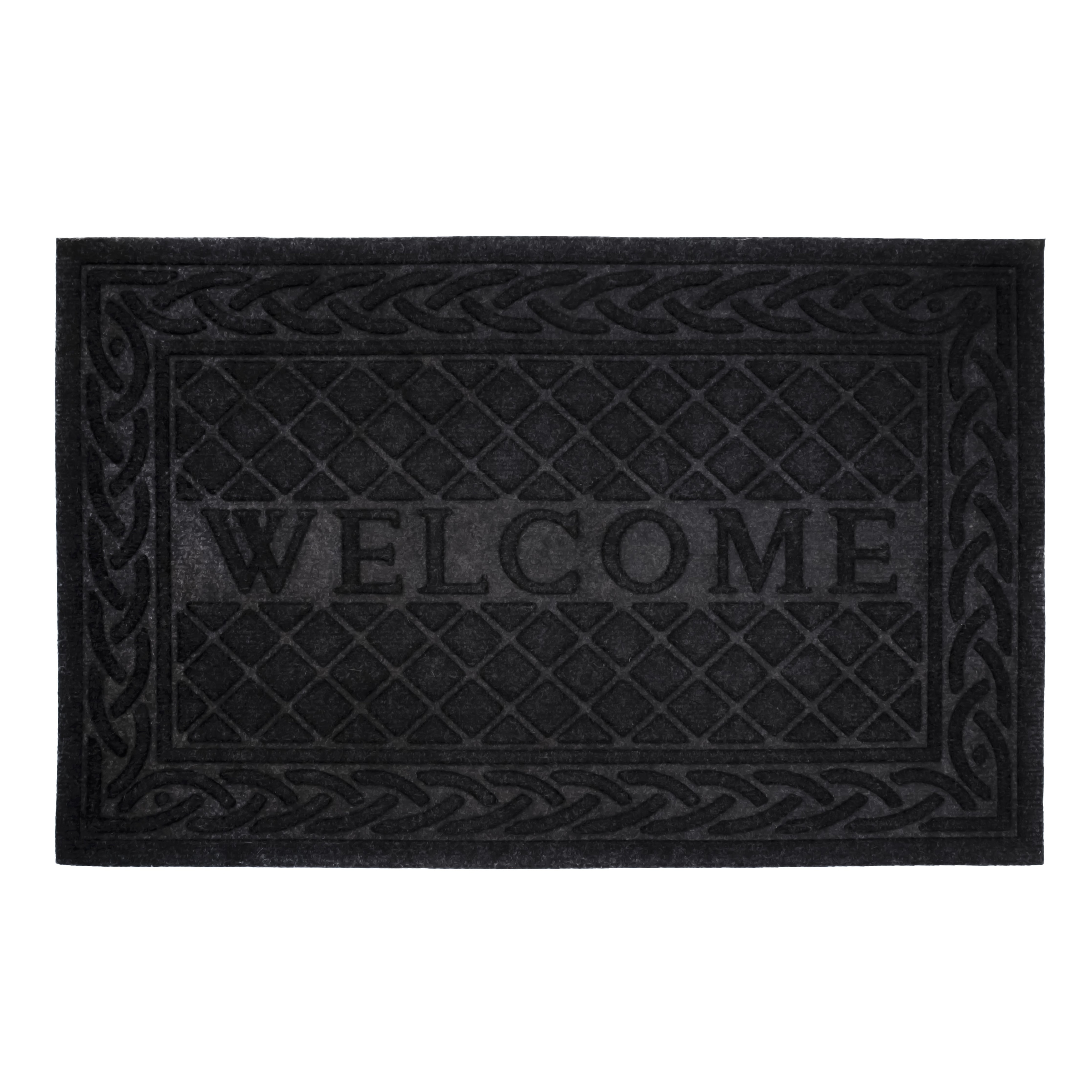 Mascot Hardware Welcome Letter Printed Non-Slip Doormats For Indoor and  Outdoor, Black - On Sale - Bed Bath & Beyond - 37667393
