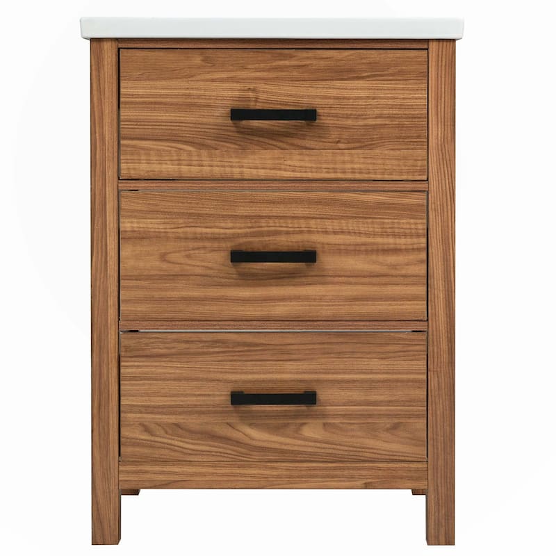 24"Bathroom Vanity with Ceramic Basin Sink