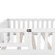 preview thumbnail 80 of 106, Twin/Full/Queen Size Floor Bed with Door, Wood Montessori Bed for Kids