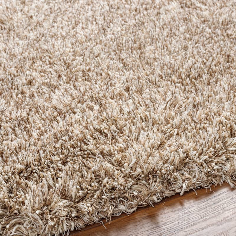 The Curated Nomad Baden Hand-woven Wool Soft Shag Area Rug