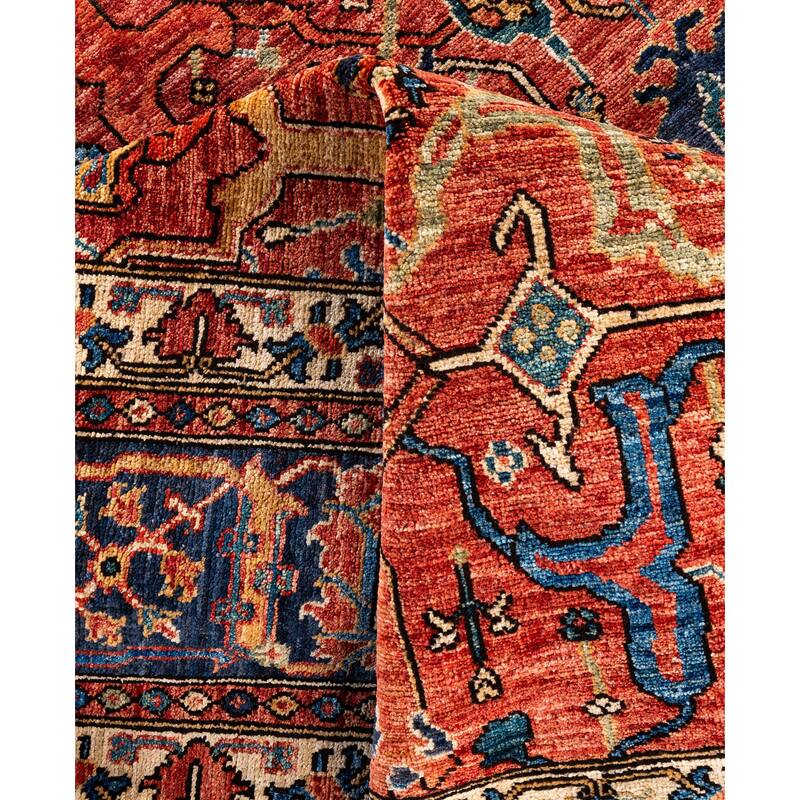 Serapi One-of-a-Kind Hand-Knotted Area Rug - Red - 8' 3" x 10' 0"