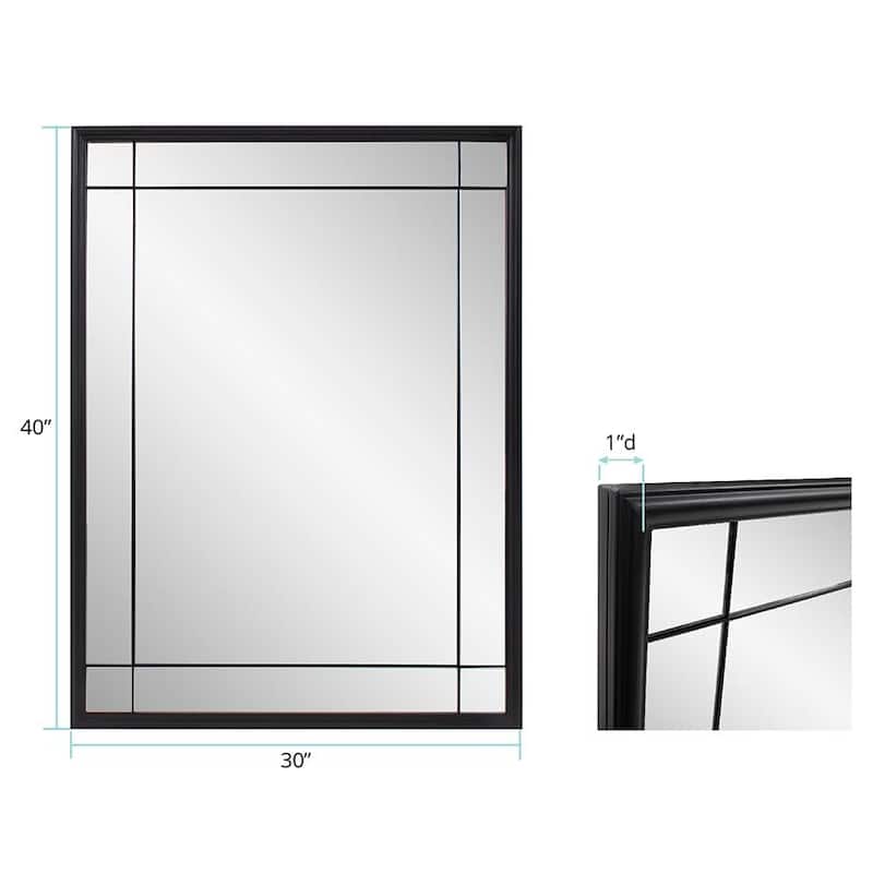 Allan Andrews French Panel Framed Decorative Wall Mirror