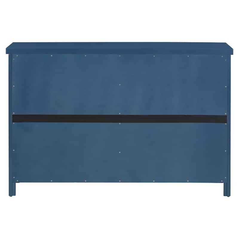 4-Door Storage Sideboard Pantry Cabinet with Adjustable Shelves, Console Cabinet Cupboard Accent Cabinet with Handles