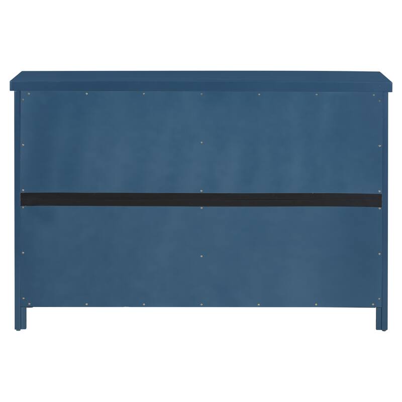 4-Door Wooden Sideboard Cabinet, Large Capacity Kitchen Buffet Cabinet, Entryway Table with Adjustable Shelves