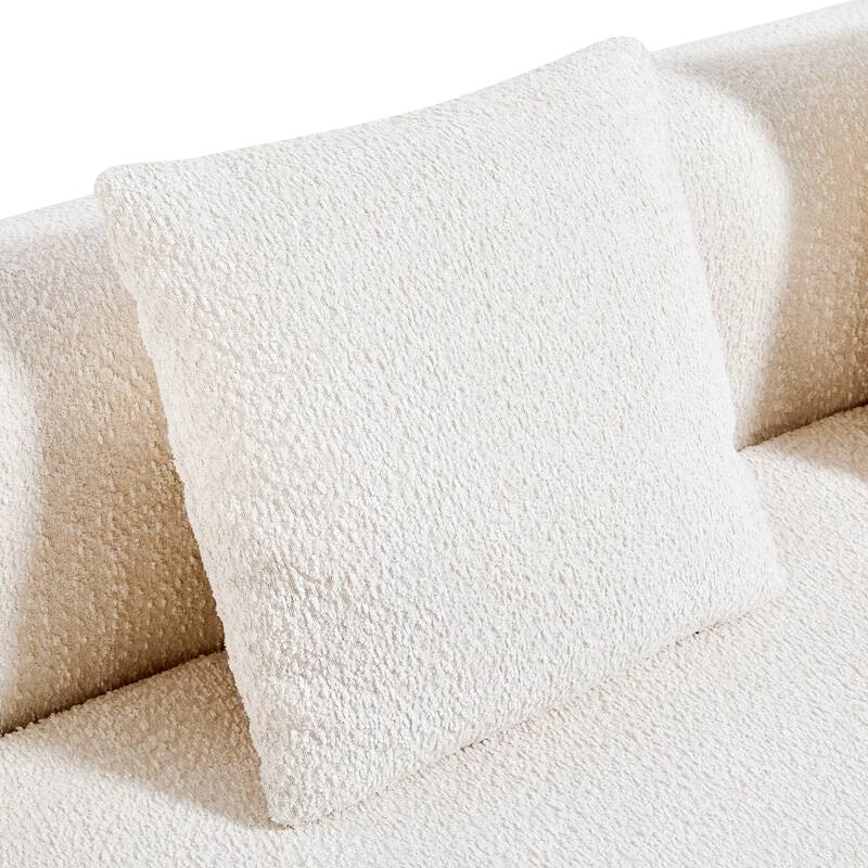 Christopher Knight Home - Curved Modular 110" Upholstered Sectional Sofa