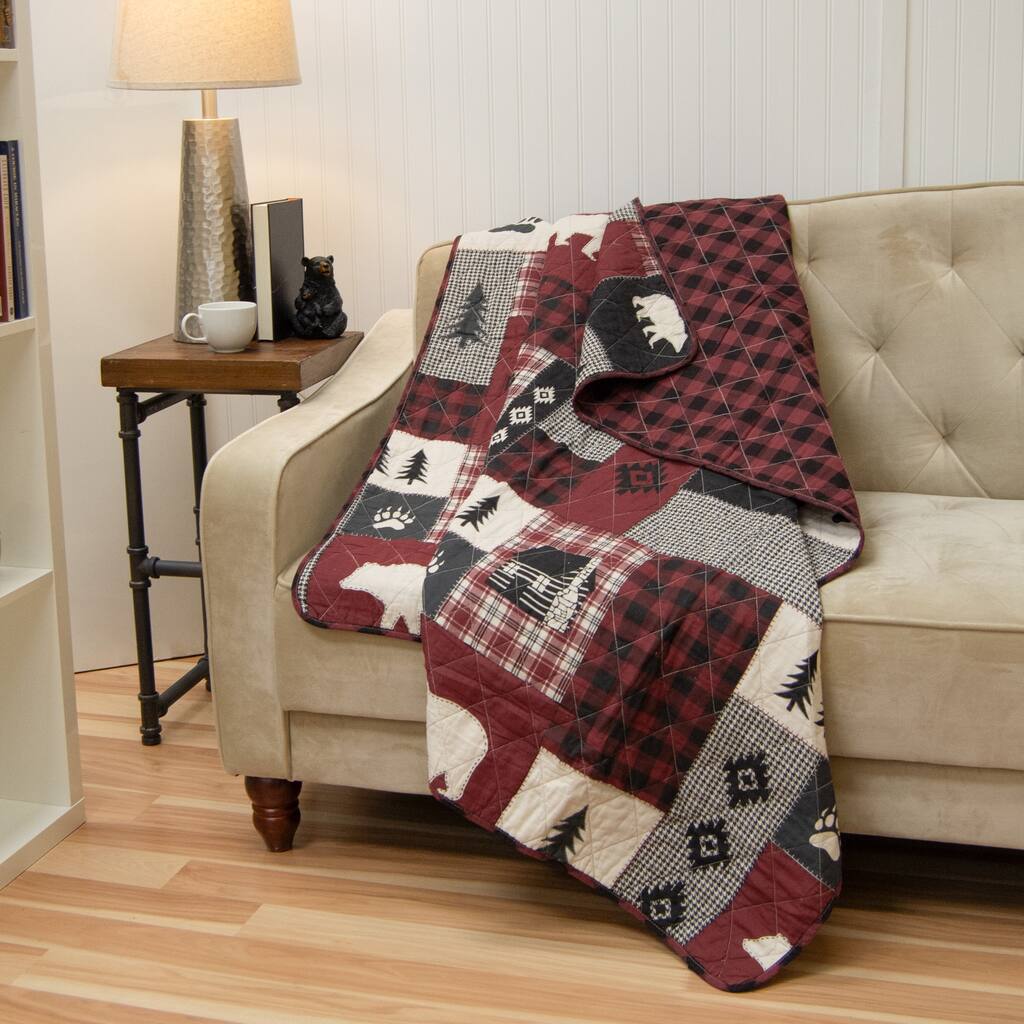 Donna Sharp Bear Peak Cotton Throw Blanket