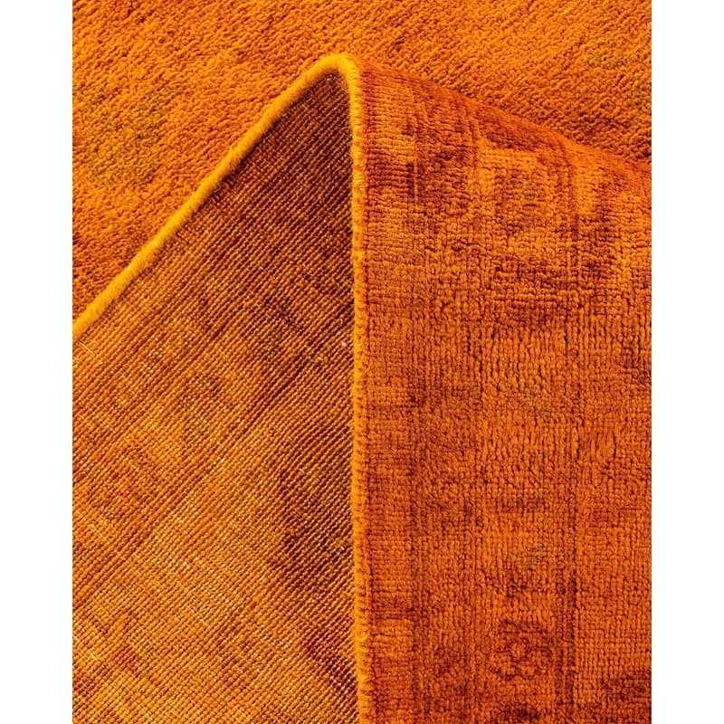 Vibrance, One-of-a-Kind Hand-Knotted Area Rug - Orange, 6' 1" x 9' 0" - 6' 1" x 9' 0"