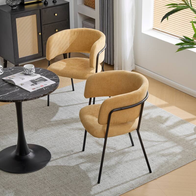 Nest Upholstered Arm Dining Chair by Christopher Knight Home