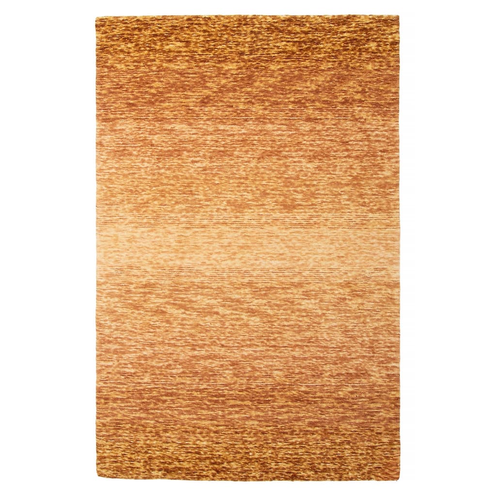 ECARPETGALLERY Hand Tufted Timeless Copper Wool Rug - 5'1 x 8'0