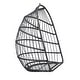 preview thumbnail 10 of 14, HDPE Egg Hanging Chair with Stand - 350lb Capacity Indoor/Outdoor Swing Chair, Includes Cushion and Adjustable Chain