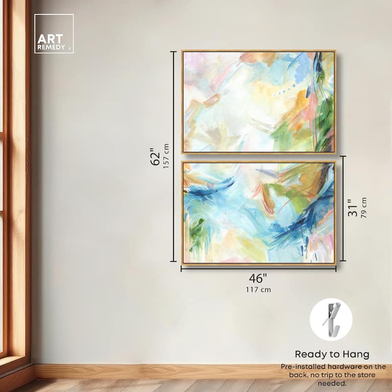 In the Beginning Canvas Set of 2 by Art Remedy