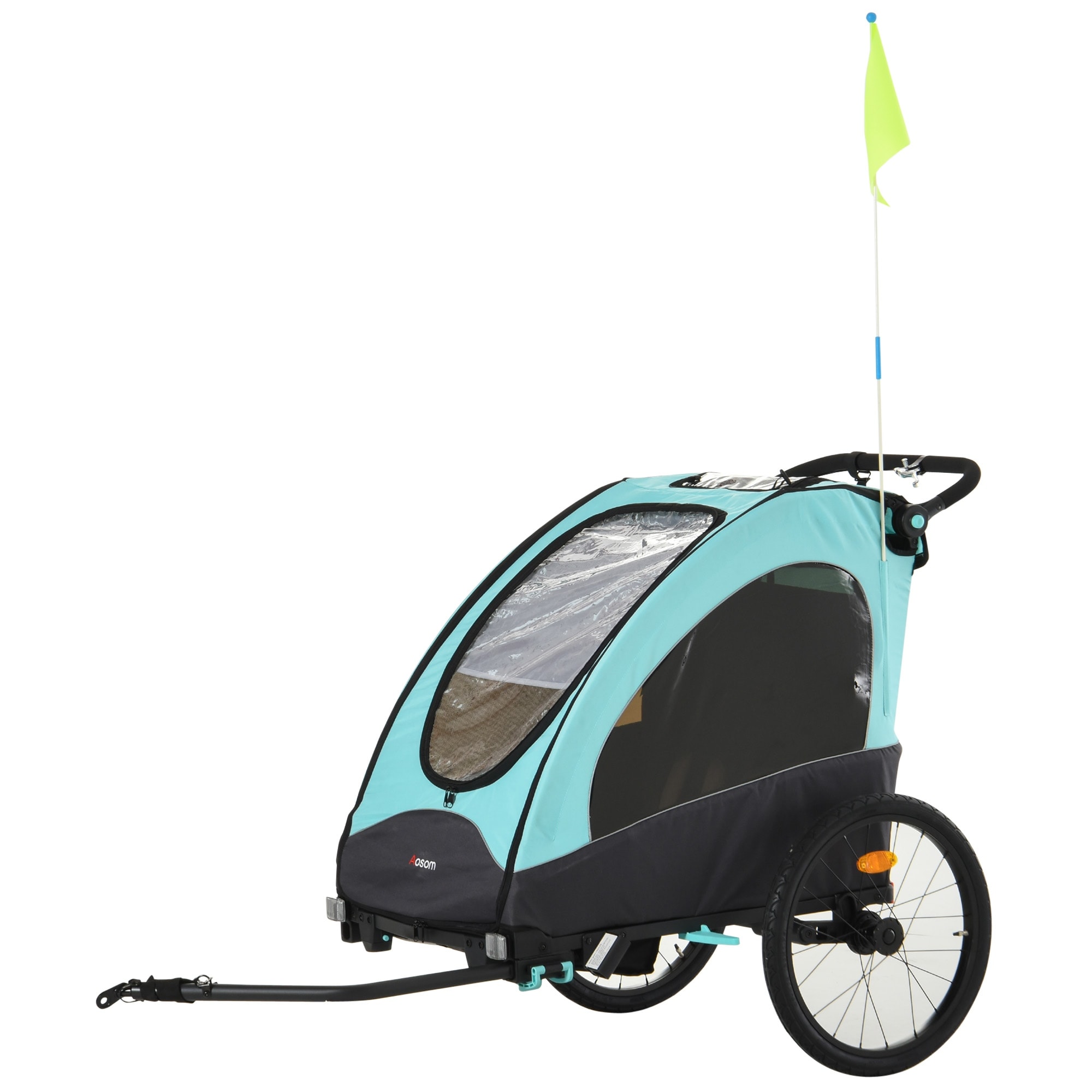 Aosom 3 in 1 Folding Child Bike Trailer Jogging Baby Stroller