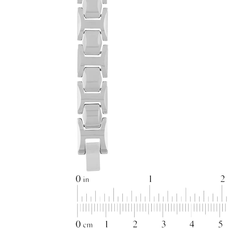 Steel Nation Tungsten Beveled Edge Bracelet