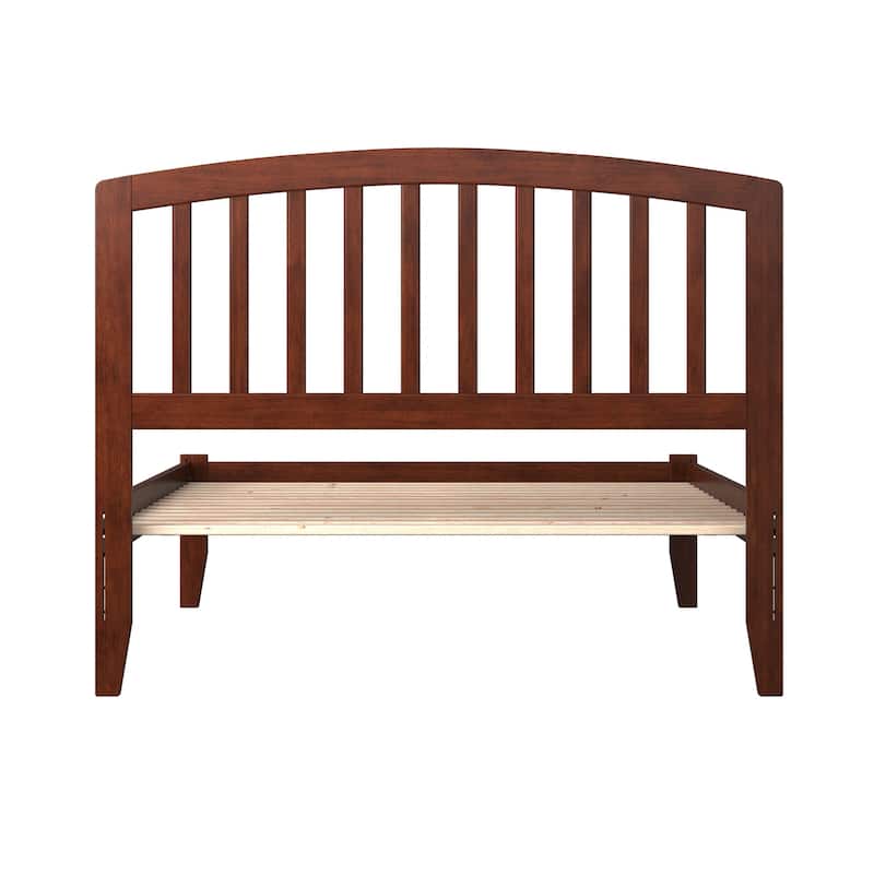 Platform Bed - Sleek Bowed Design & Sturdy Slats for Bedroom