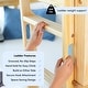 preview thumbnail 9 of 39, Max & Lily Full over Full Bunk Bed with Storage Drawers and Ladder