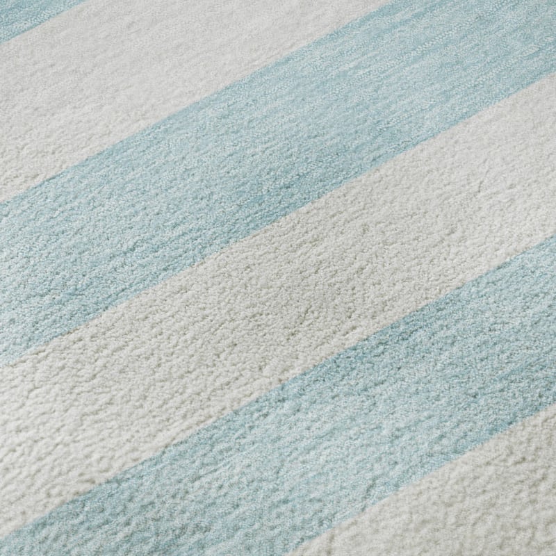 Premium Washable Super Soft Cabana Stripe Mayfield Rug