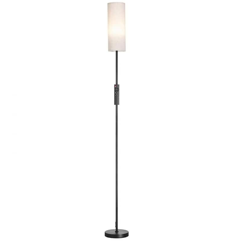 Modern Dimmable Floor Lamp with Remote Bluetooth App Control Adjustable LED Light and RGB Modes - N/A