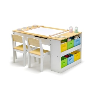 Children Art Activity Table and Drawing Table-Natural - 43" x 24" x 21"