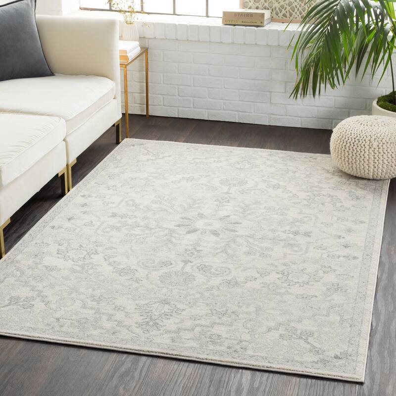 Artistic Weavers Caressa Vintage Boho Area Rug - 5'3" x 7'3" - Light Grey