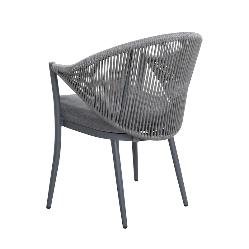 NUU GARDEN Outdoor 3-piece Bistro Set With Cushion