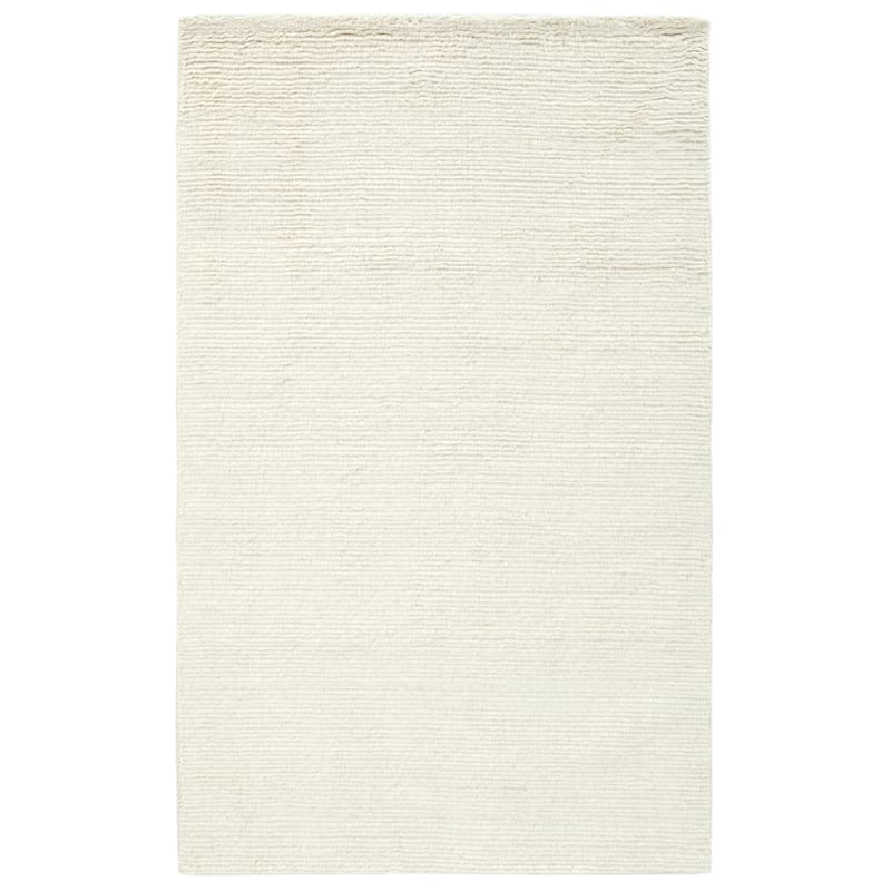 Terra by Obeetee Bliss Solid Rug - Ivory - 6' x 9'