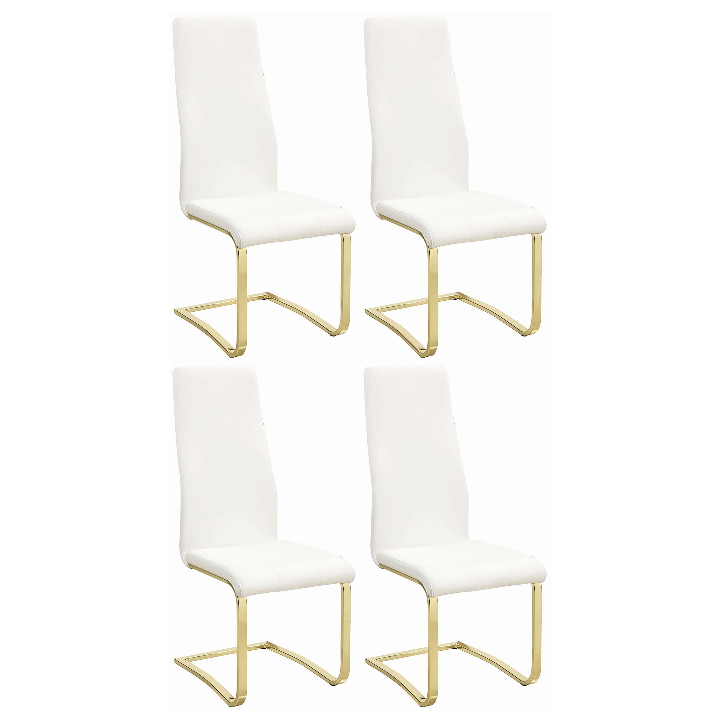 Montclair White Upholstered Dining Side Chair (Set of 4)