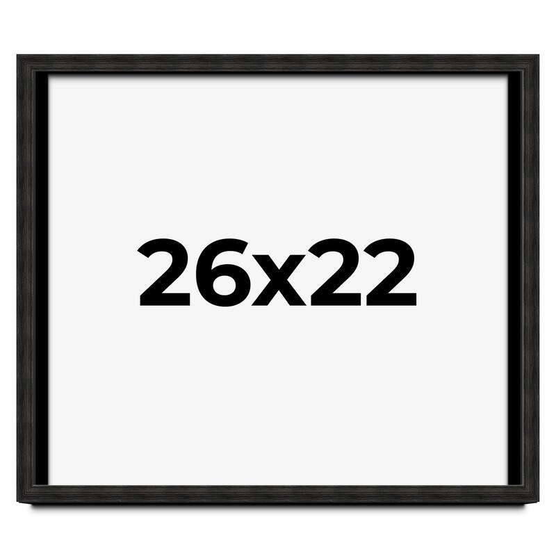 26x22 Shadow Box Black Rustic Barnwood Display Frame | 1.125 Inch
