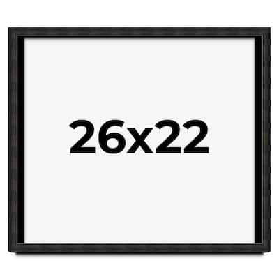26x22 Shadow Box Black Rustic Barnwood Display Frame | 1.125 Inch