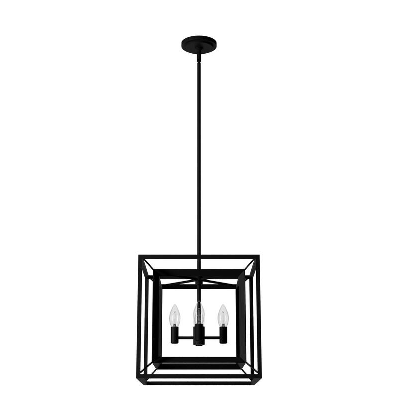 Hunter 15" Doherty 4-Light Chandelier - Kitchen Island, Entry, Dining Room - Industrial, Contemporary, Transitional