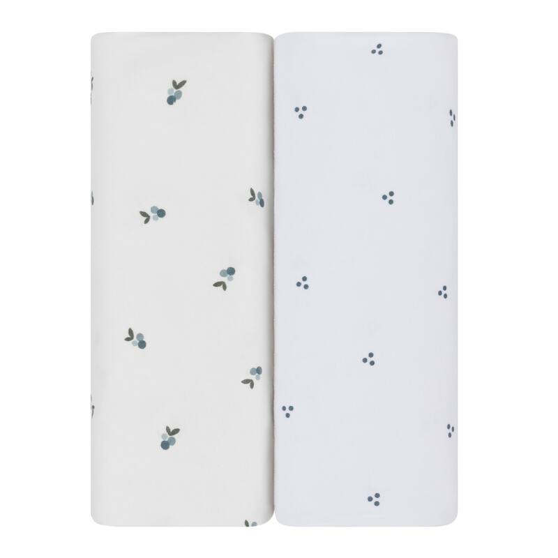 Ely's & Co. Waterproof Pack n Play - Mini Crib Sheet Set - 2 Pack - 38" x 24"