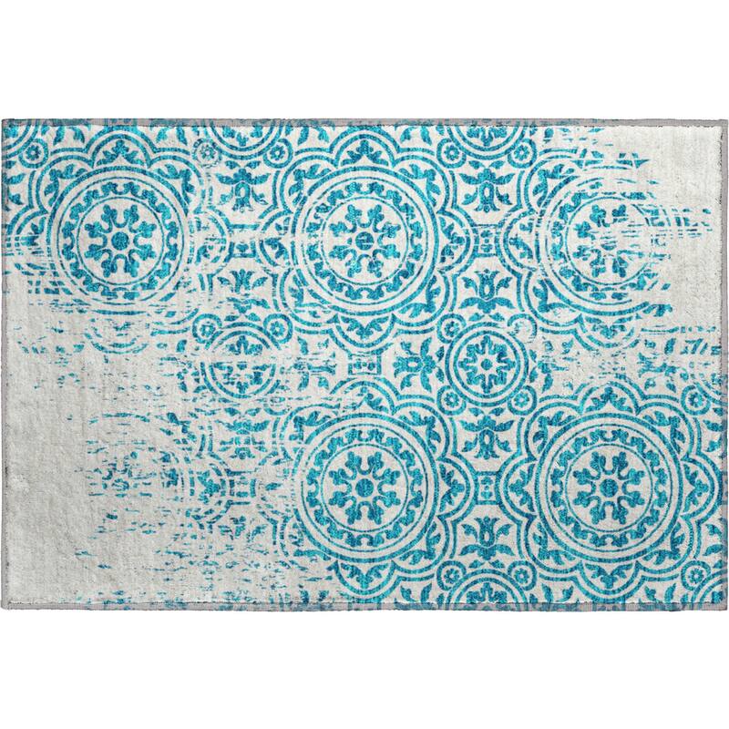 Premium Washable Super Soft Vanishing Medallion Mayfield Rug