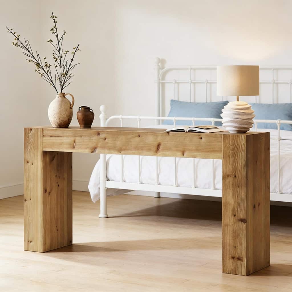 Wood Side Table, Minimalist Design Hallway Table, Console table