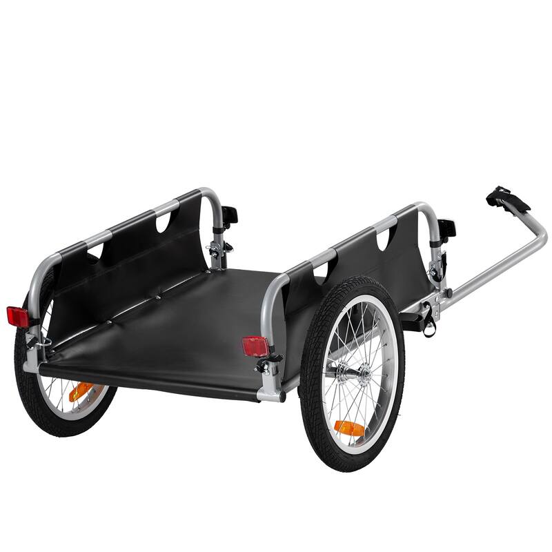 Bike Cargo Trailer, Heavy-Duty Bicycle Wagon Cart, Foldable Compact Storage & Quick Release with Universal Hitch