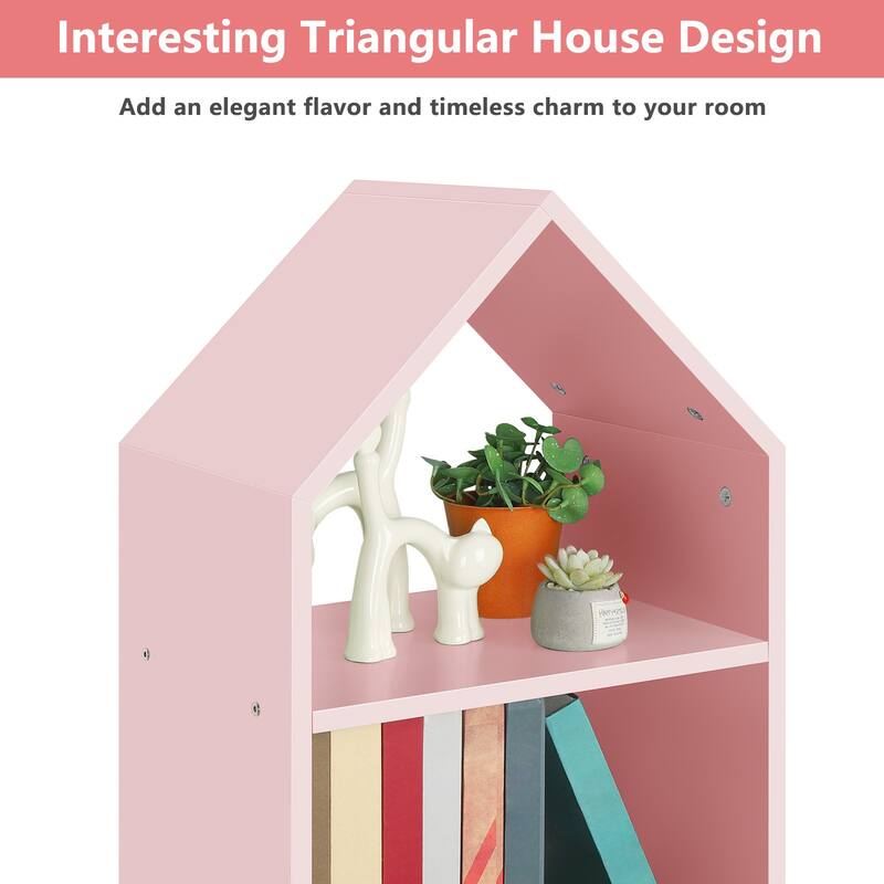 Tier Open Shelf Bookcase, Freestanding Shelves and Cube Organizer for Display