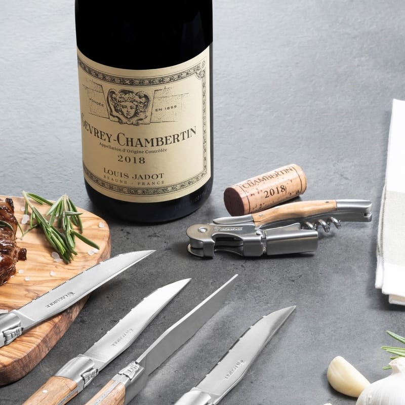 Au Nain Laguiole Sommelier Olive Wood Corkscrew