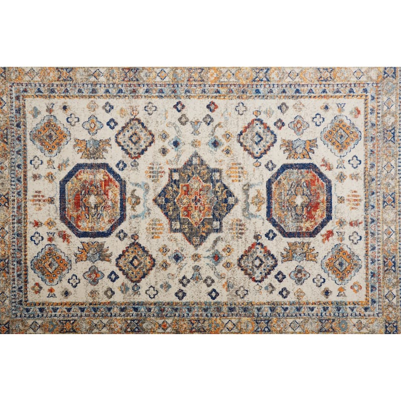 Bellini Vintage Bohemian Medallion Moroccan Transitional Rug