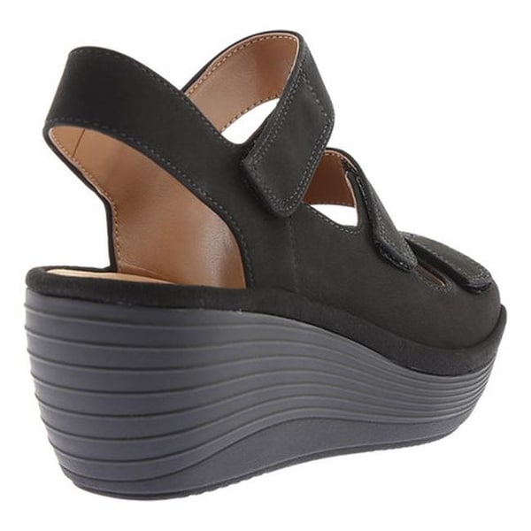 clarks women's reedly juno wedge sandal