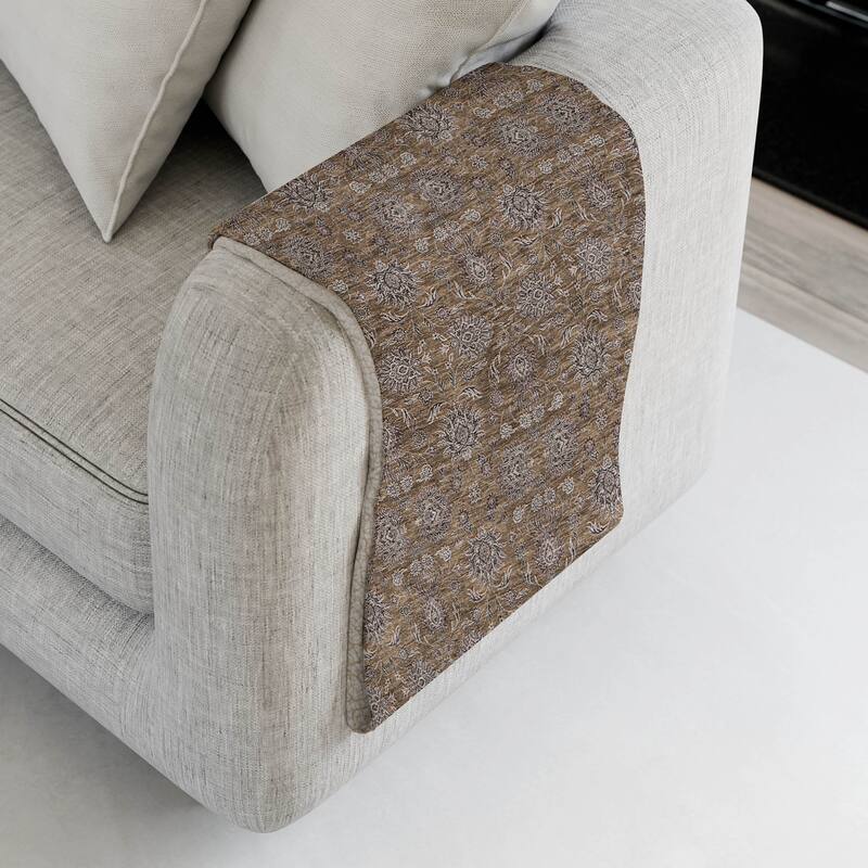 Premium Machine Washable Classic Traditional Sherpa Throw Blanket - Chocolate - 4'2" x 5'10"