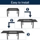 preview thumbnail 9 of 10, 9 Pieces Outdoor Dining Set with Extendable Dining Table