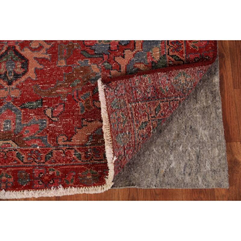Red Floral Lilian Persian Rug Handmade Wool Carpet - 4'0" x 7'1"