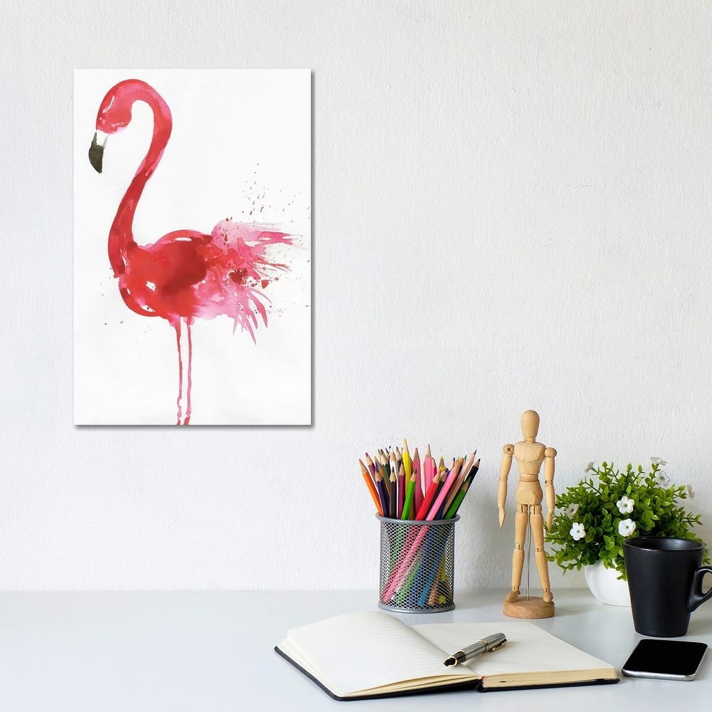 iCanvas "Flamingo Portrait I" by Aimee Wilson Canvas Print