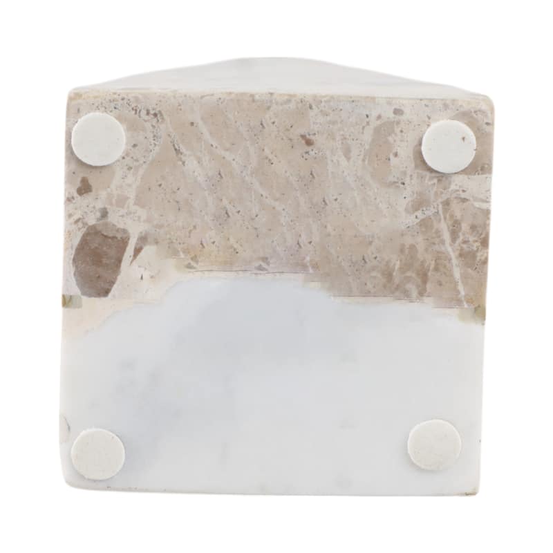 Stone Marble Decorative Object Modern Geometric Split Home Display