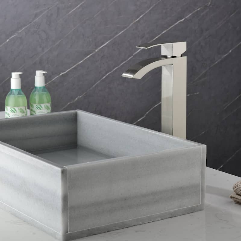 Single Handle Deck Mount Bathroom Faucet - 3"13"